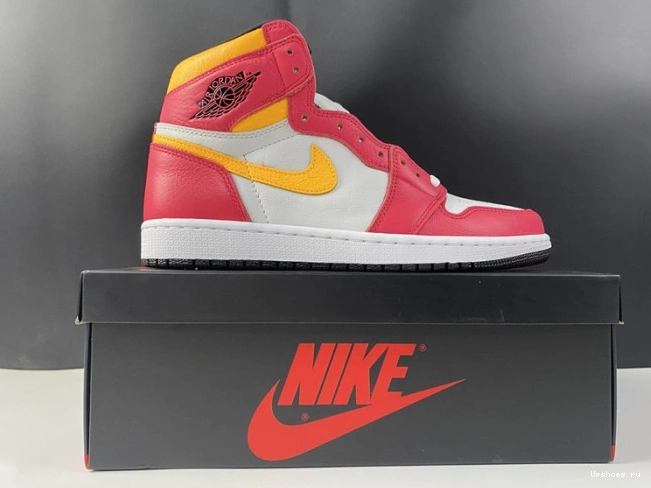 High Retro Jordan AIR Light Fusion Red OG 555088-603 1 0719